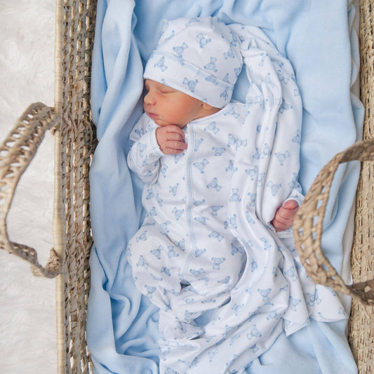 Baby's Teddy Footie Blue