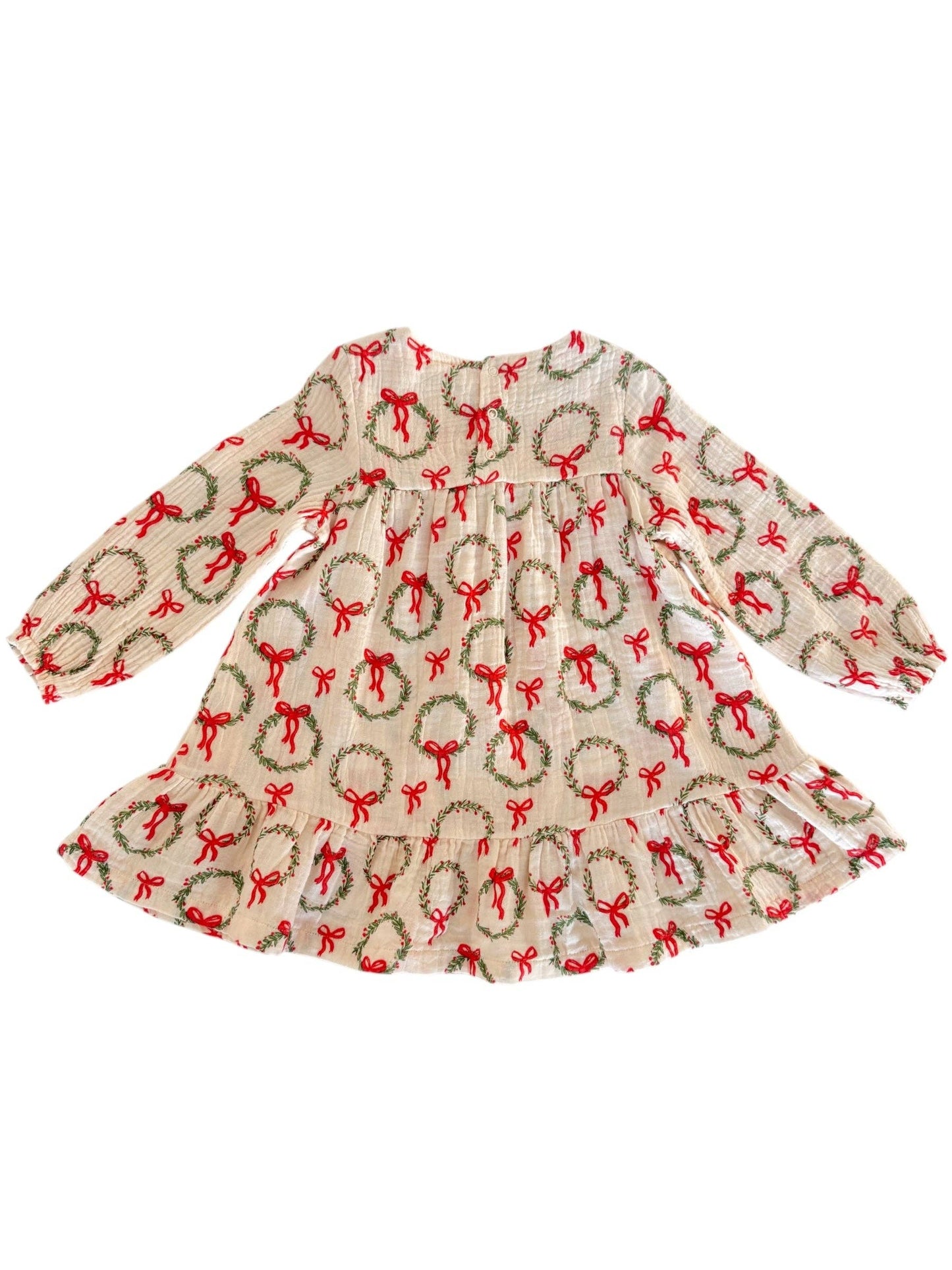 Smocked Ruffle Tiered Wreath Dress