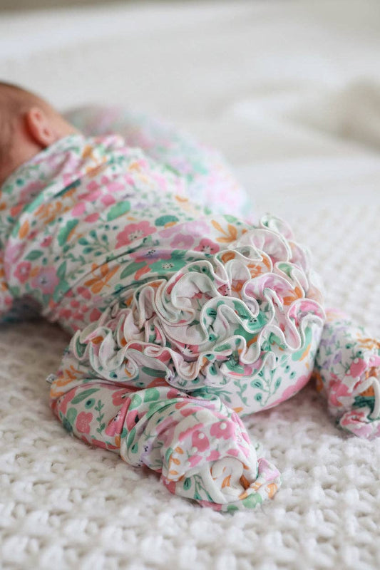 Willow's Whimsy Floral Footie