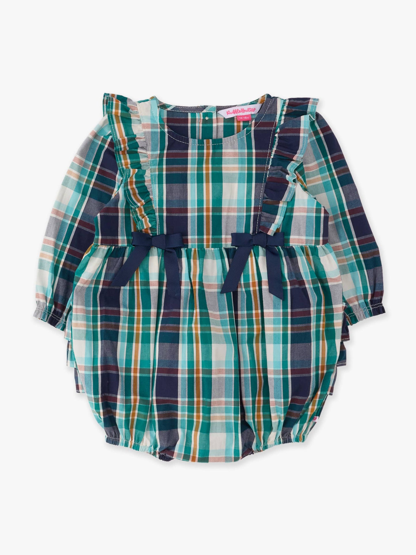 Forrest Plaid Woven Romper