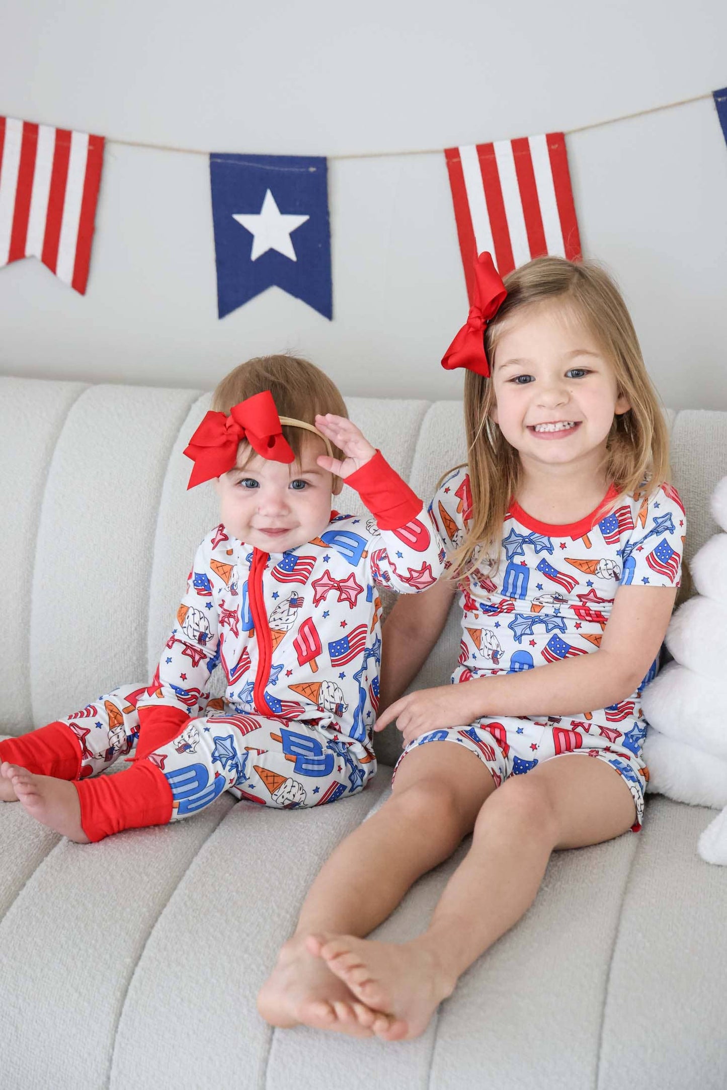 Red, White & Cool PJs