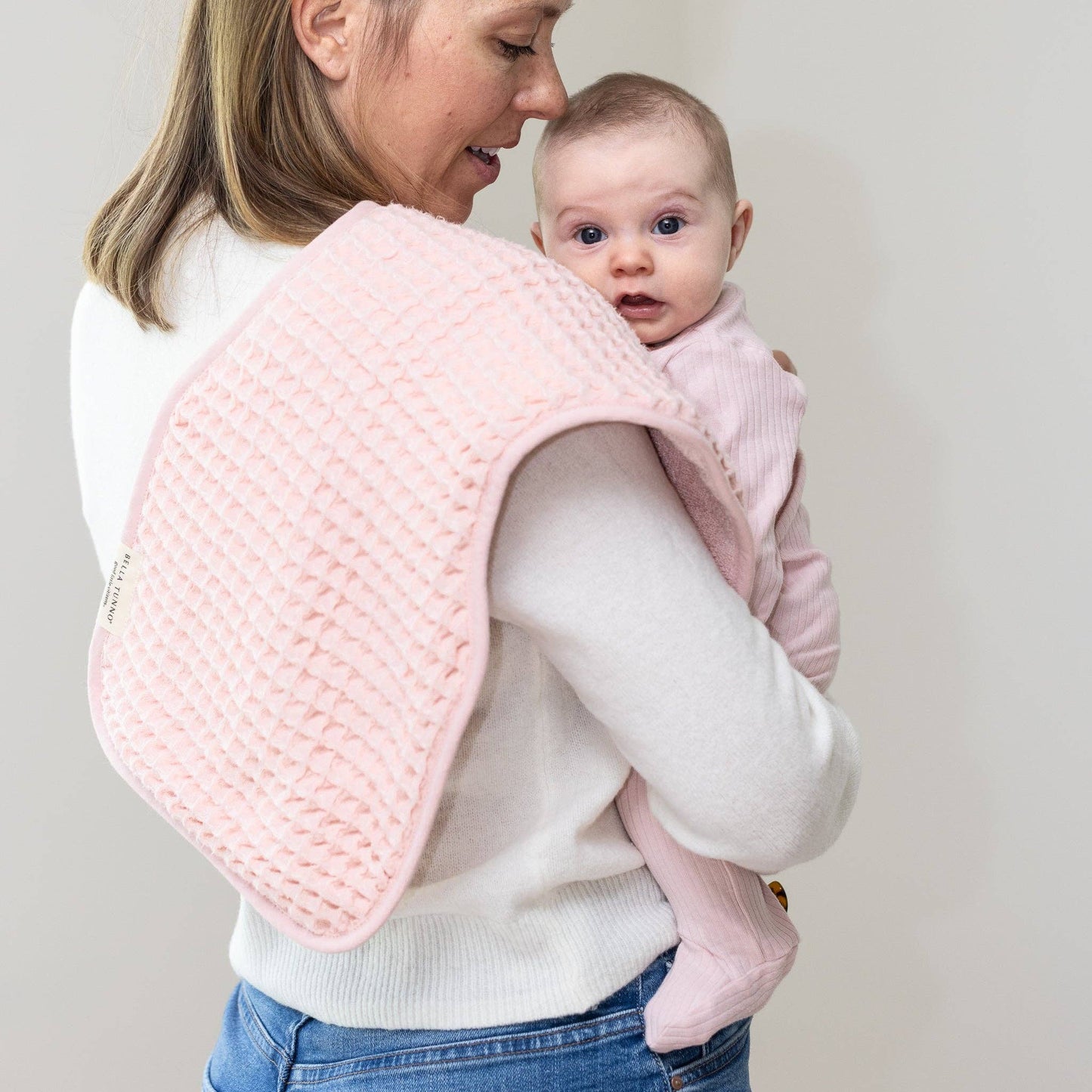 Reversible Bib/Burp Set Blush