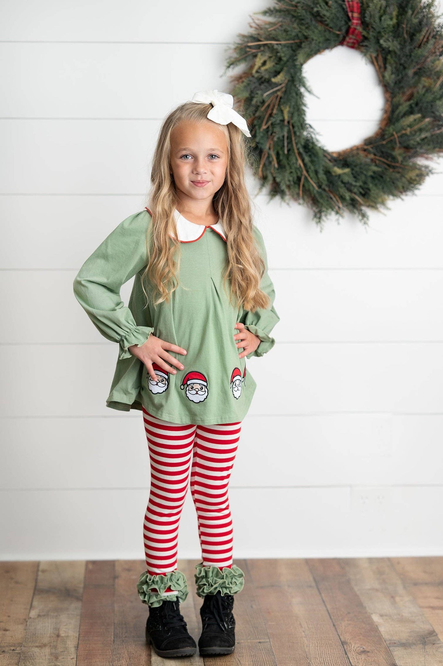 Santa Ruffle Legging Set