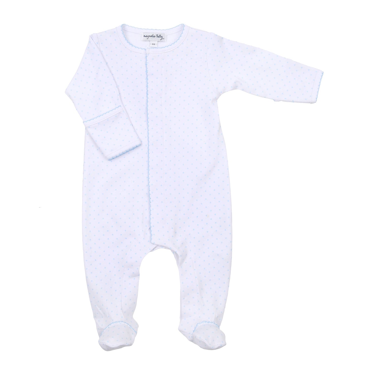 Blue Mini Dots Footie