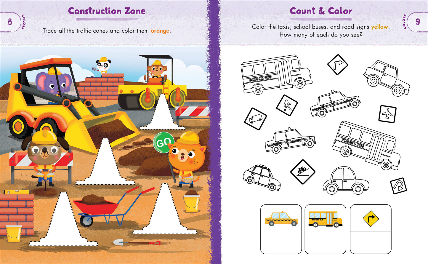 Preschool Activity Trucks, Cars, and Airplanes