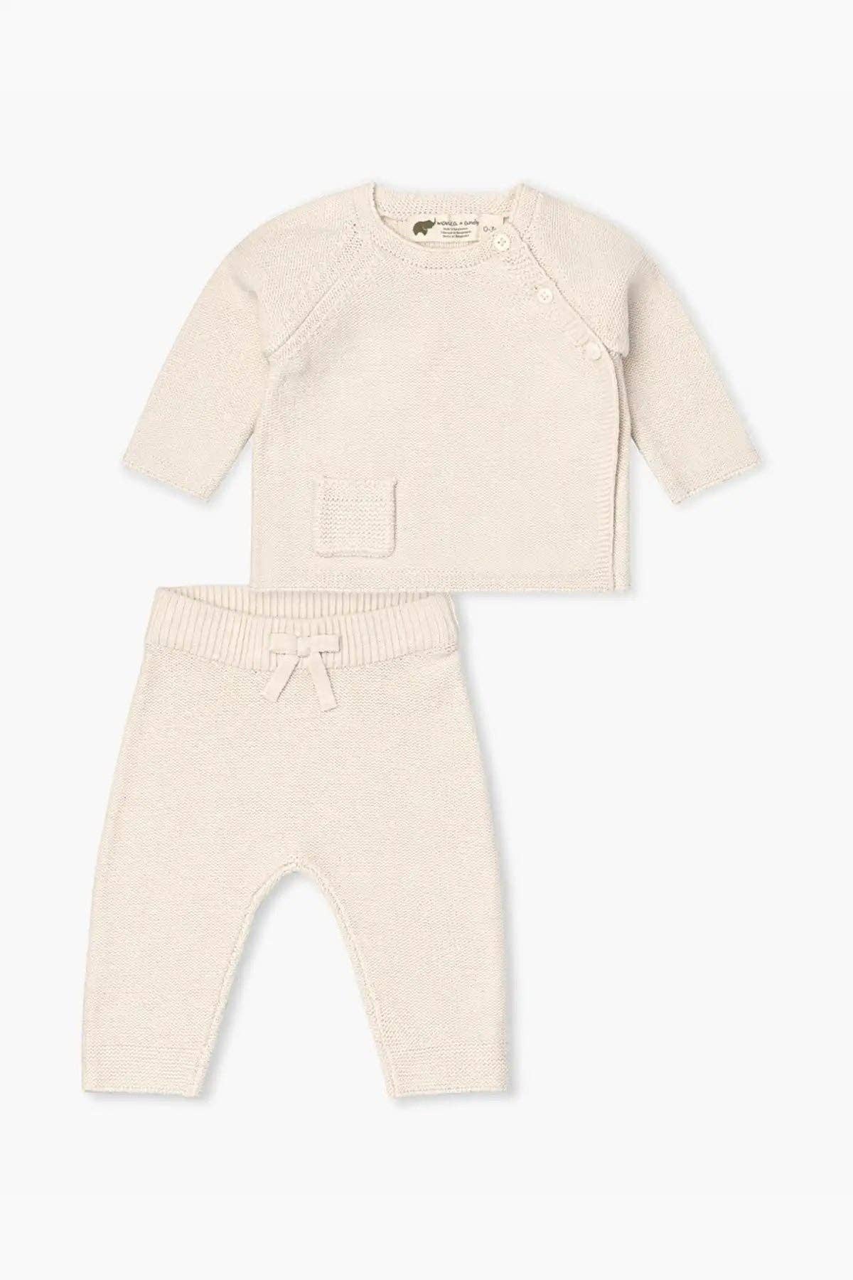 Little Darling Sweater Set Cream