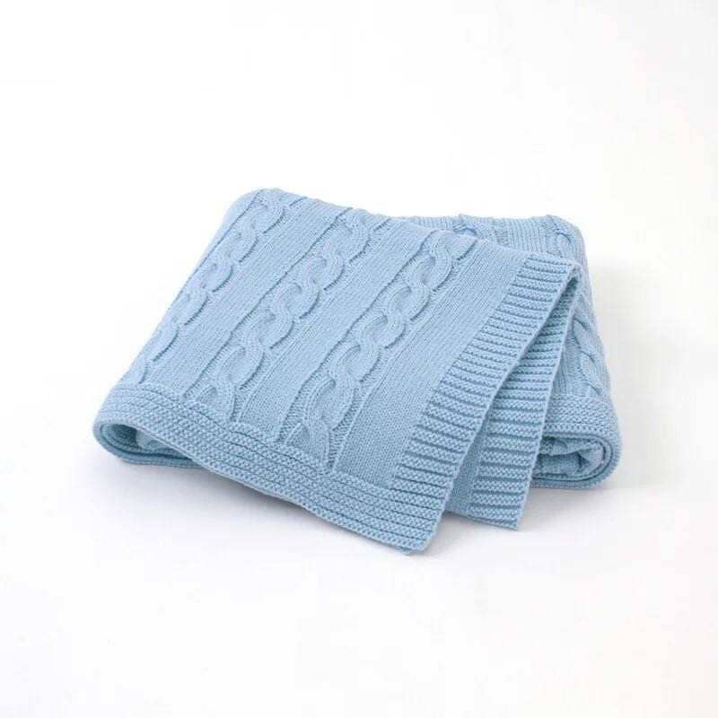 Cable Knit Stroller Blanket