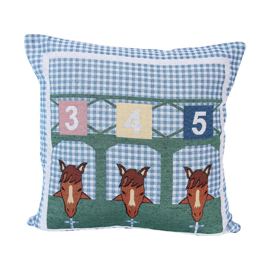 Starting Gate Pillow (Blue)