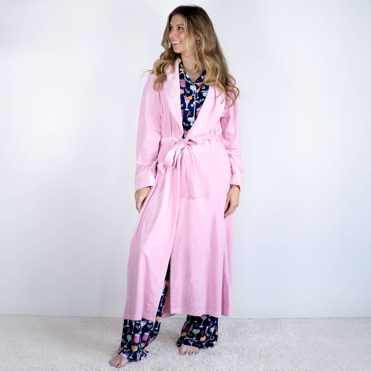 Classic Harbin Robe Pink