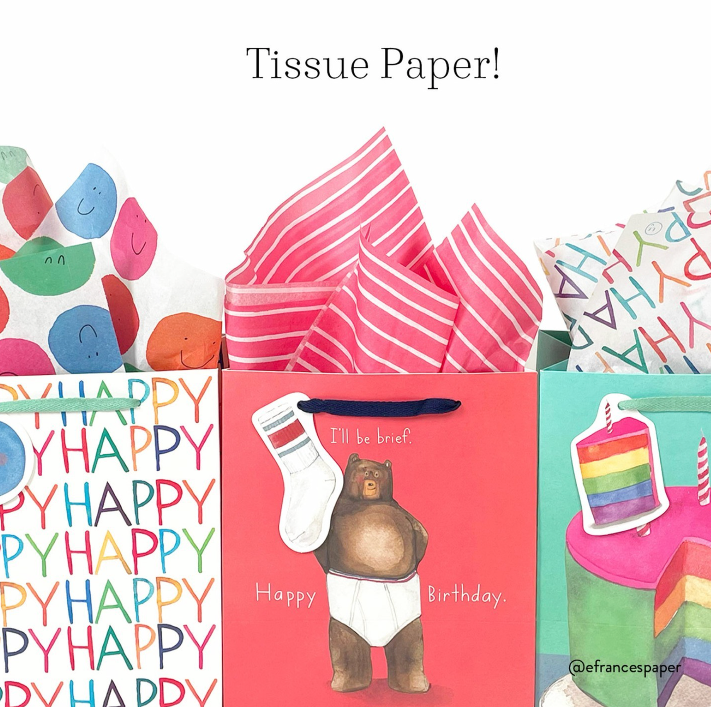 Smiley Tissue Paper