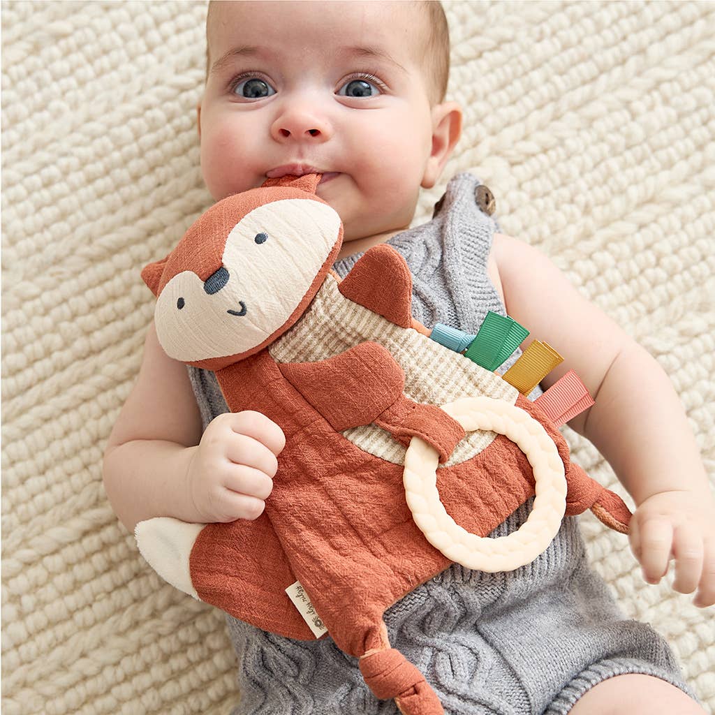 Fox Bitzy Crinkle™ Sensory Toy Teether