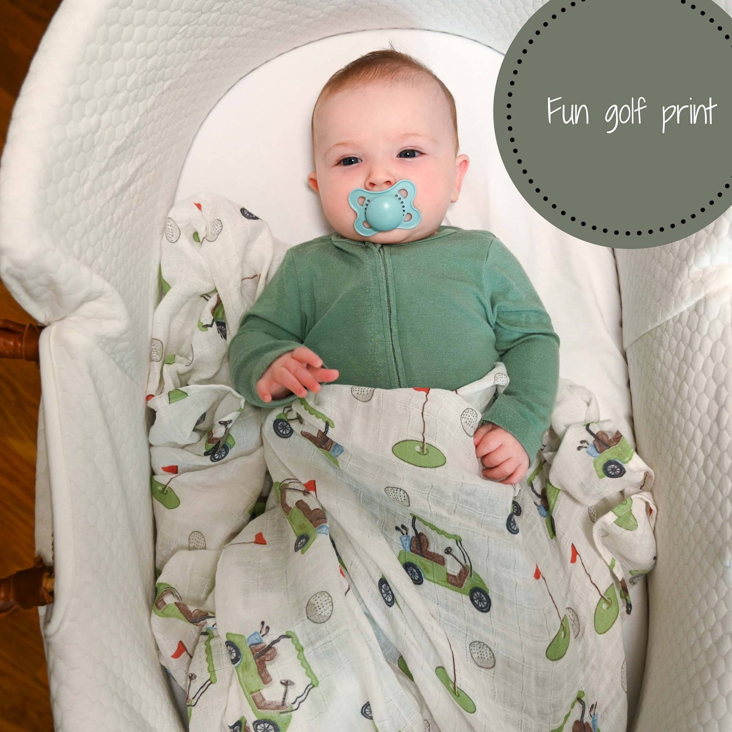 Golf Muslin Swaddle Blanket