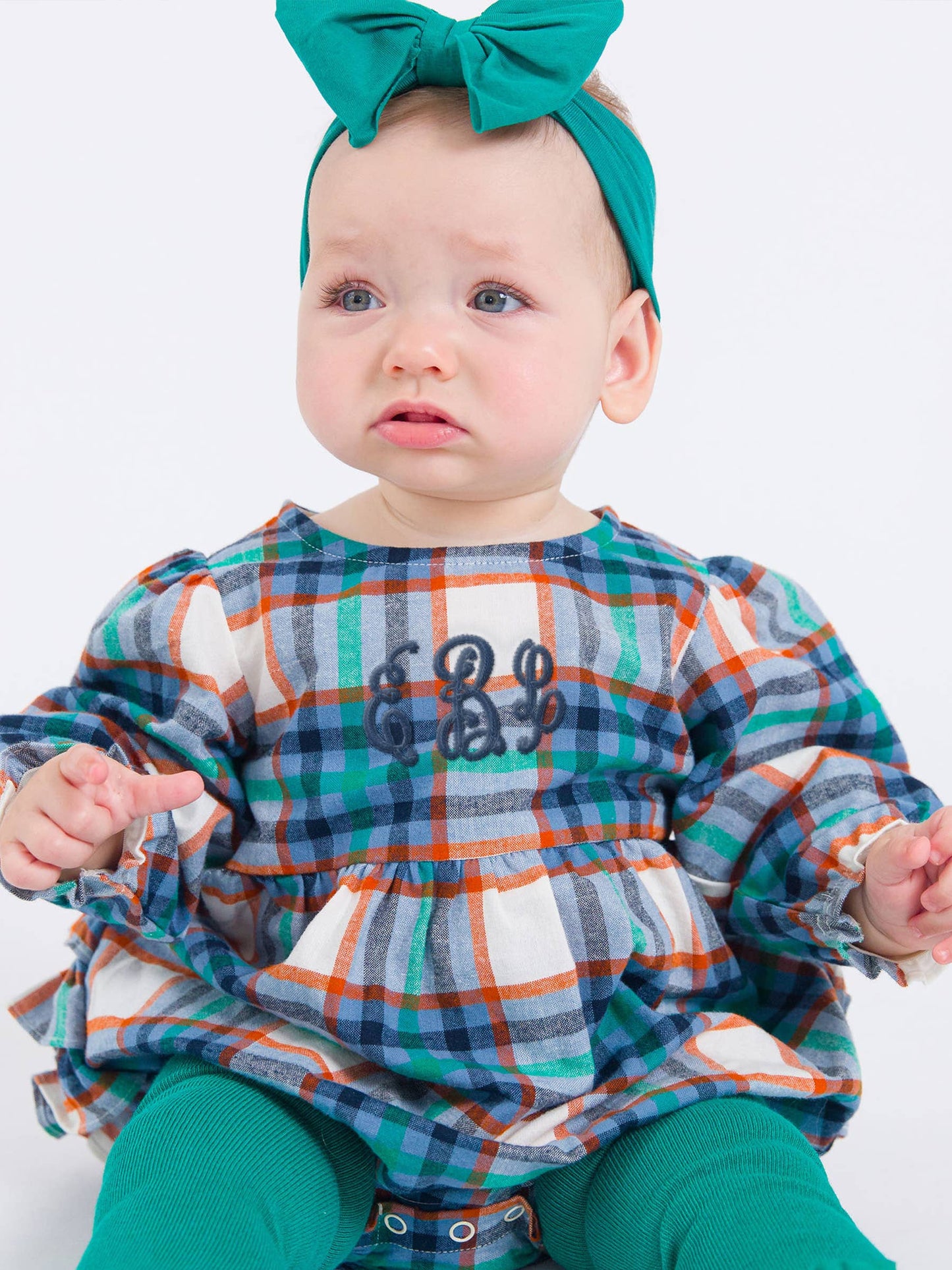Peyton Plaid Woven Bubble Romper