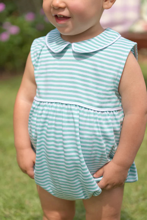 Sleeveless Bradford Bubble Teal Stripe