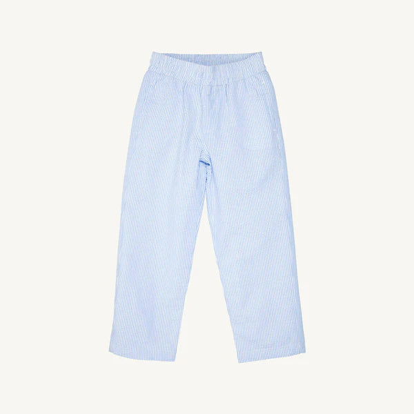 Sheffield Pants in Blue Seersucker