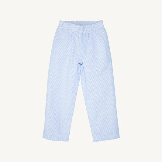 Sheffield Pants in Blue Seersucker