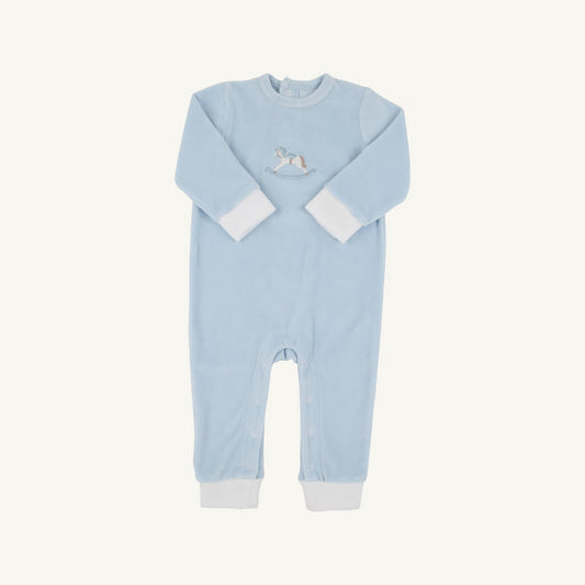 Paxton Playsuit in Blue Rocking