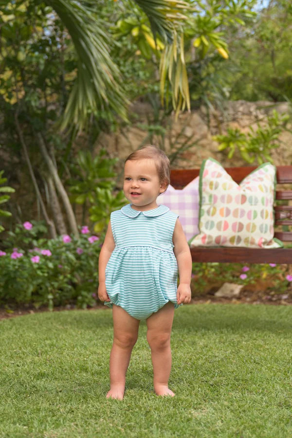 Sleeveless Bradford Bubble Teal Stripe