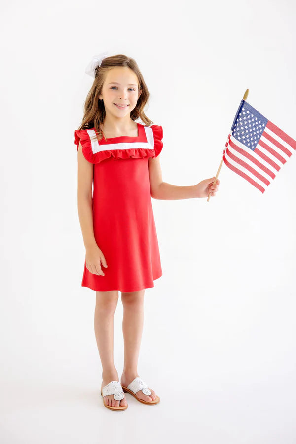 Darla Dress in Richmond Red