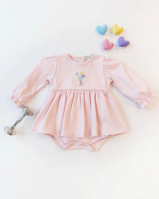 Daisy Diaper Cover Dress Balloons