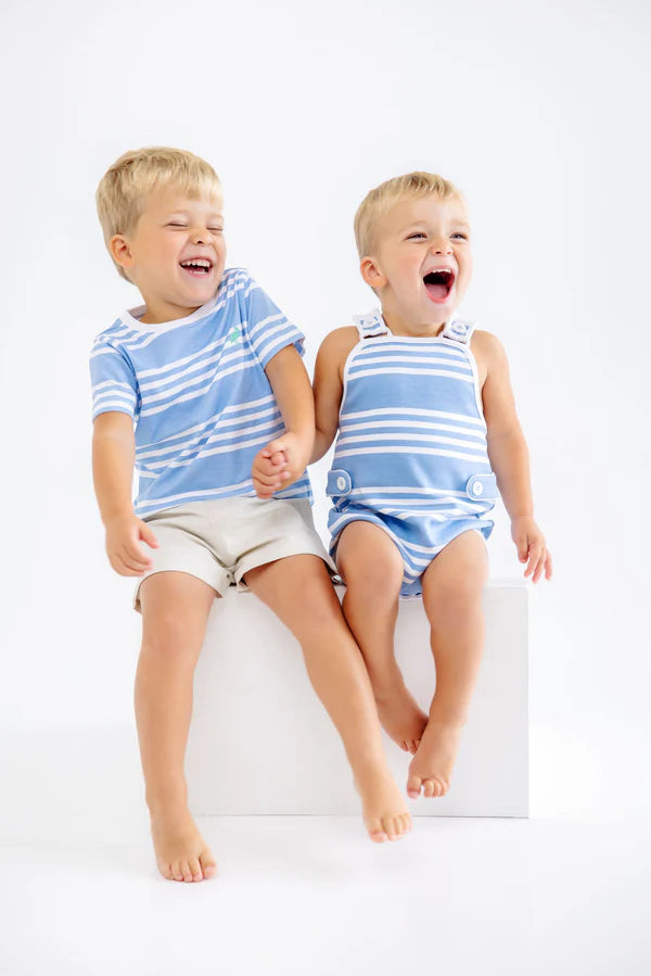 Skipper Sunsuit in Saddle Stripe