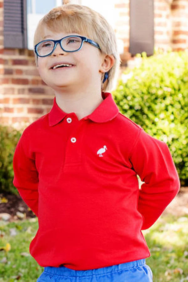 Prim & Proper Polo l/s Red