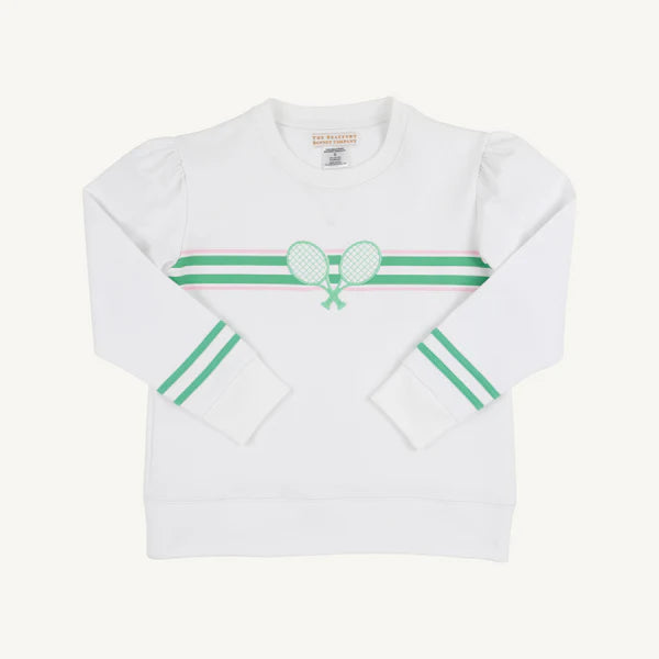 Cassidy Puff Sleeve Crewneck Tennis