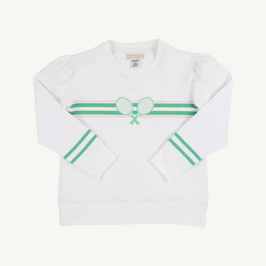 Cassidy Puff Sleeve Crewneck Tennis