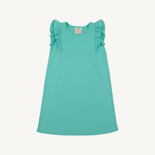 Ruehling Ruffle Dress in Teal