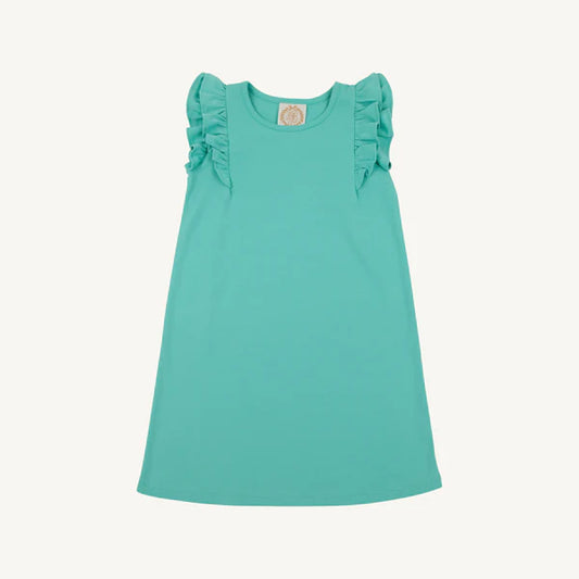 Ruehling Ruffle Dress in Teal