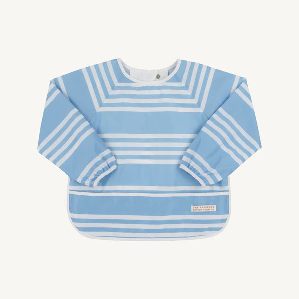 Biscuit Bib in Saddle Sky