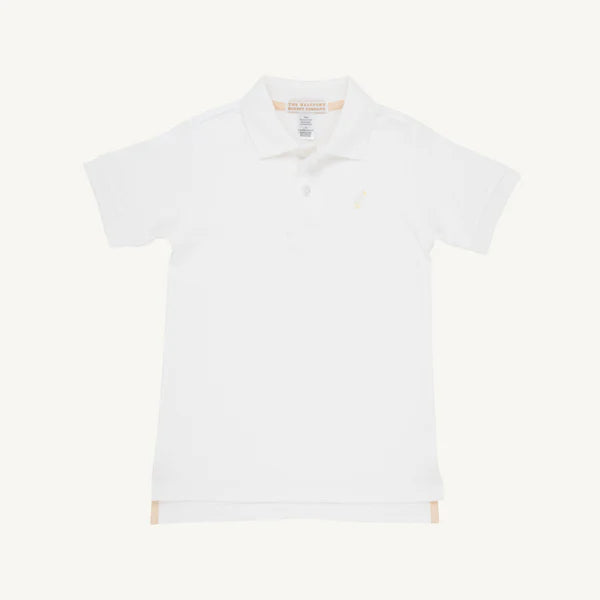 Prim & Proper Polo SS White