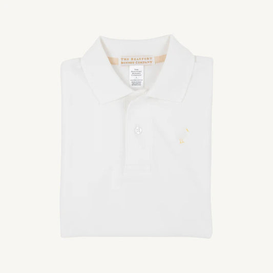 Prim & Proper Polo SS White