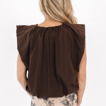 Ladies Layne Top in Brown