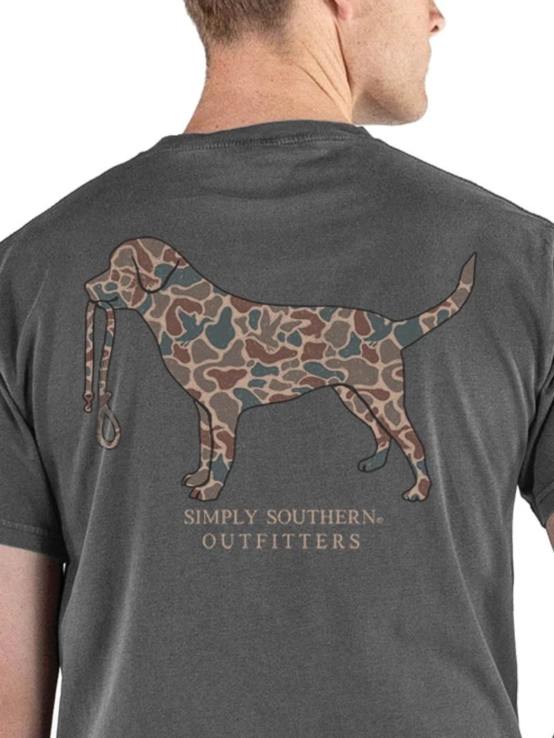 Youth Charcoal Camo Dog Tee