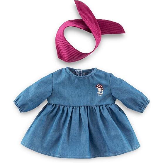 12" Doll Dress & Scarf Set