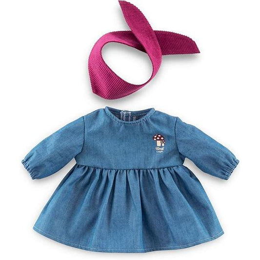 12" Doll Dress & Scarf Set