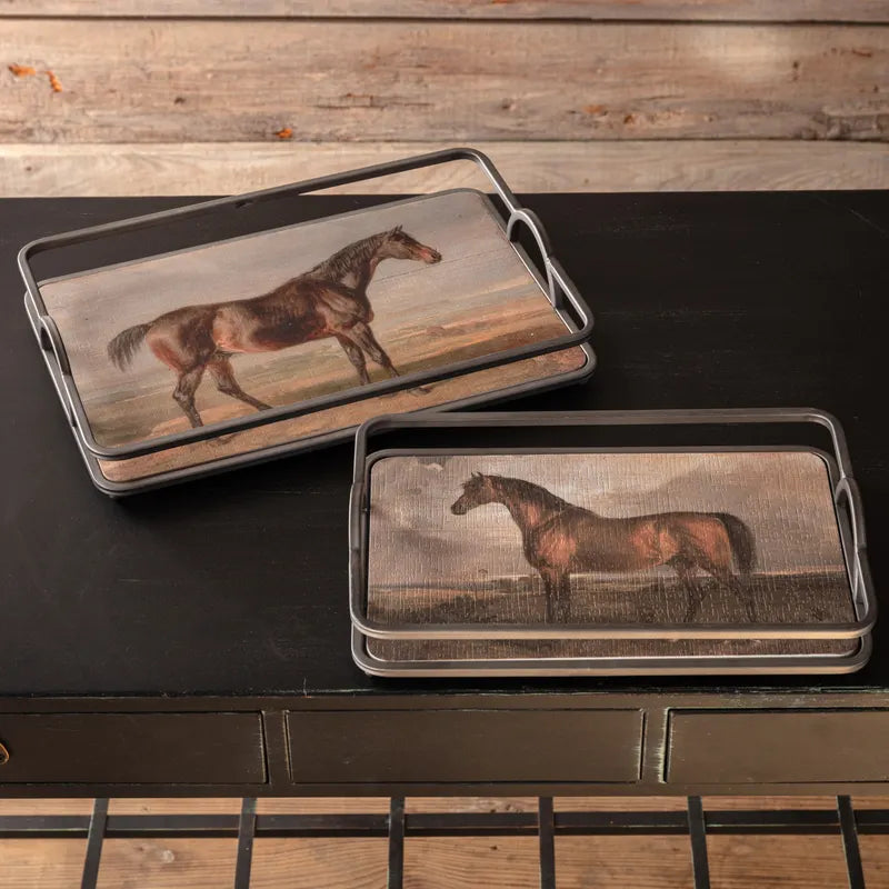 Large Horse Serving Tray