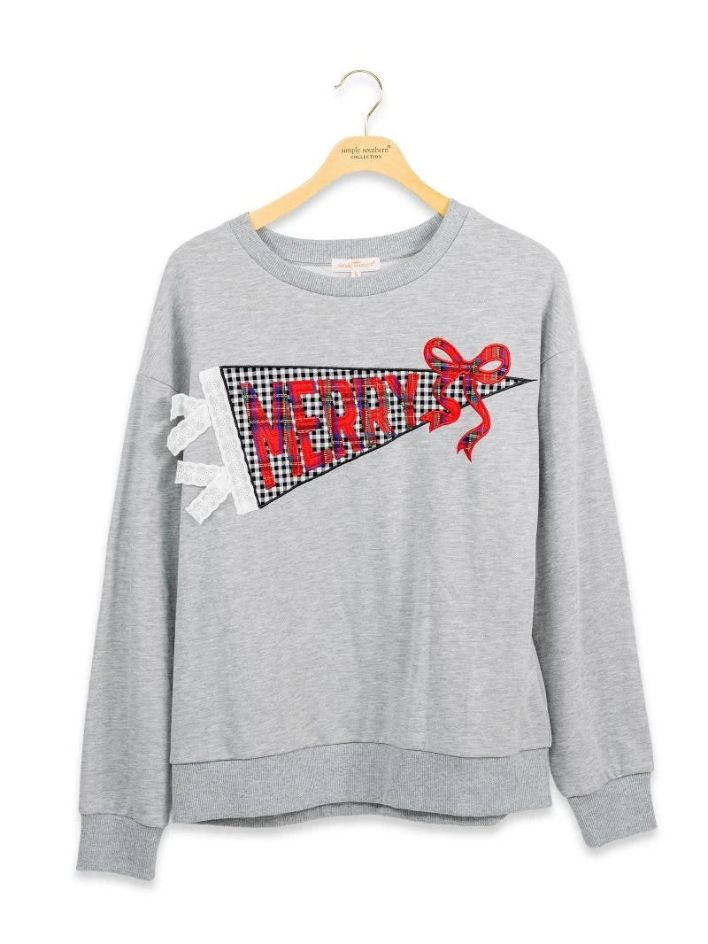 Adult Merry Pennant Crewneck