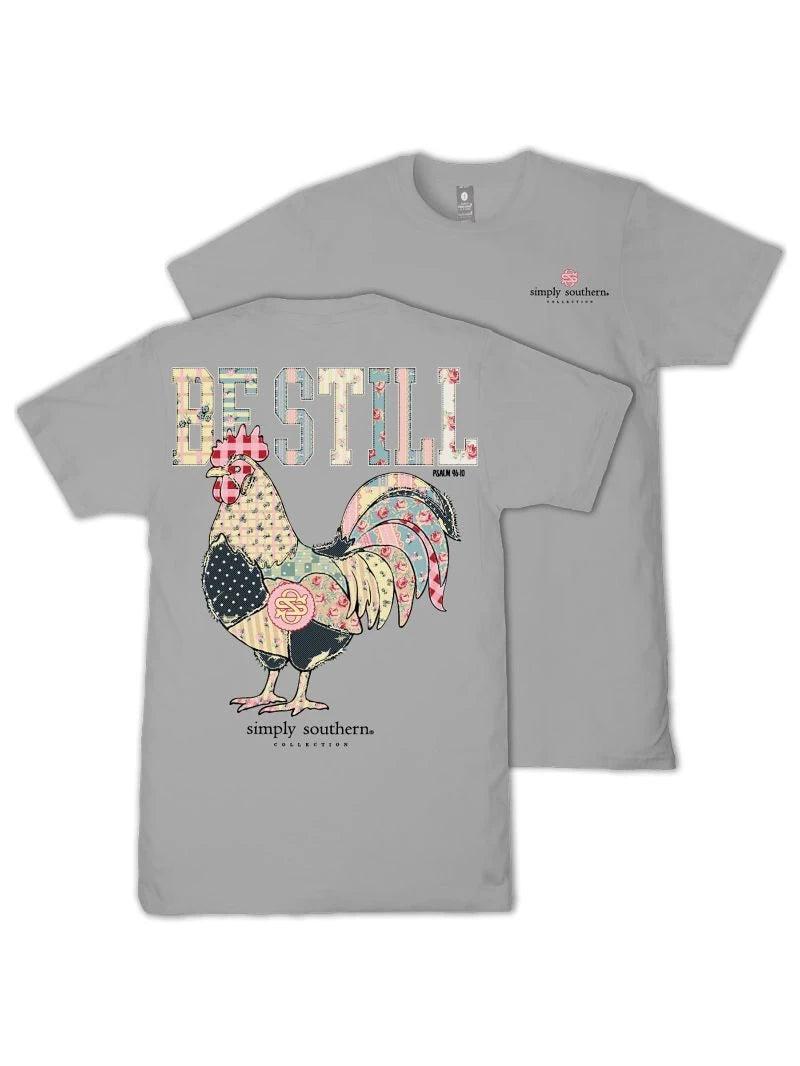 Youth Rooster Be Still Tee