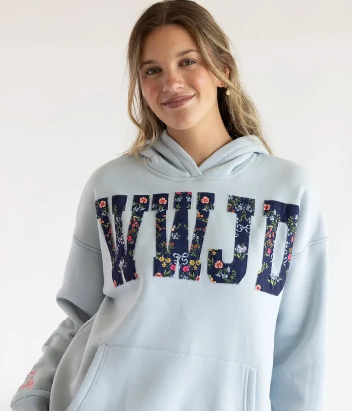 Youth WWJD Applique Hoodie