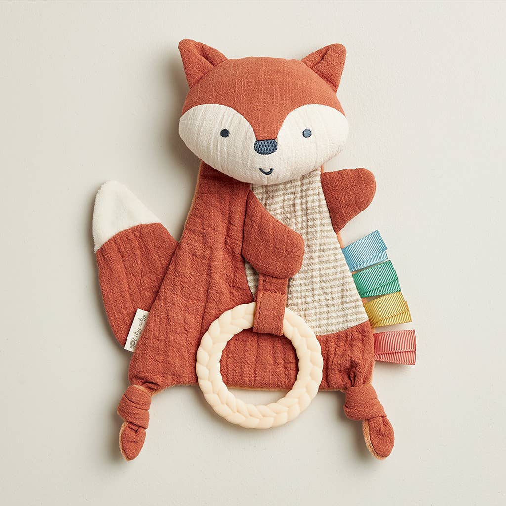 Fox Bitzy Crinkle™ Sensory Toy Teether