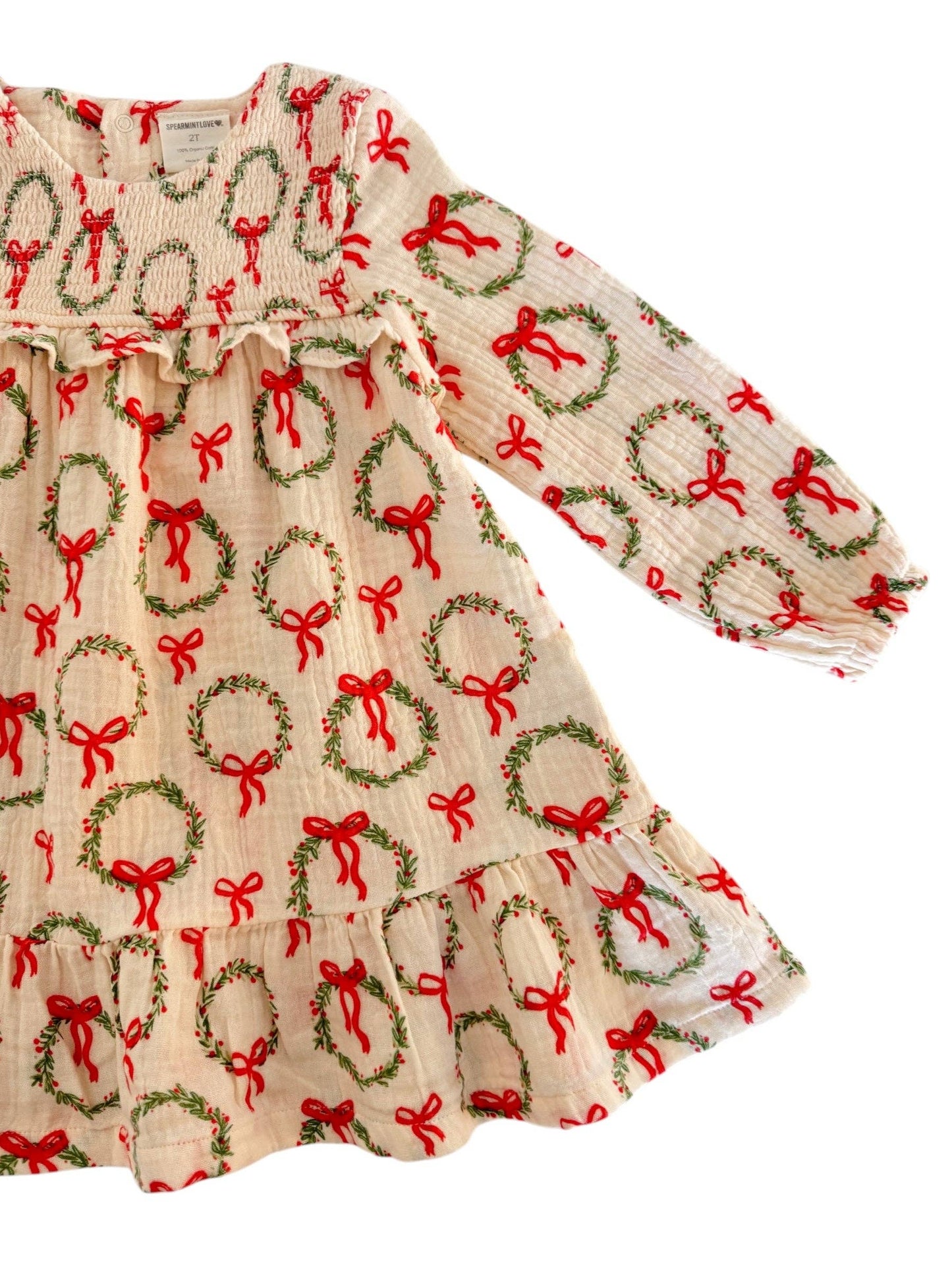 Smocked Ruffle Tiered Wreath Dress