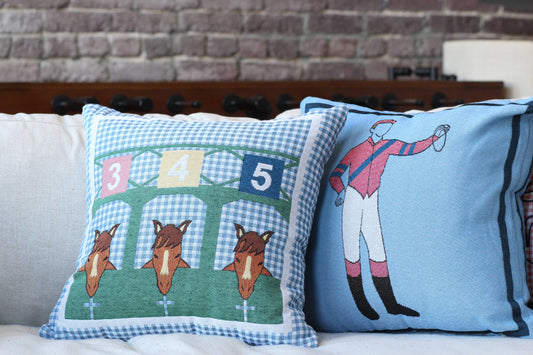 Starting Gate Pillow (Blue)