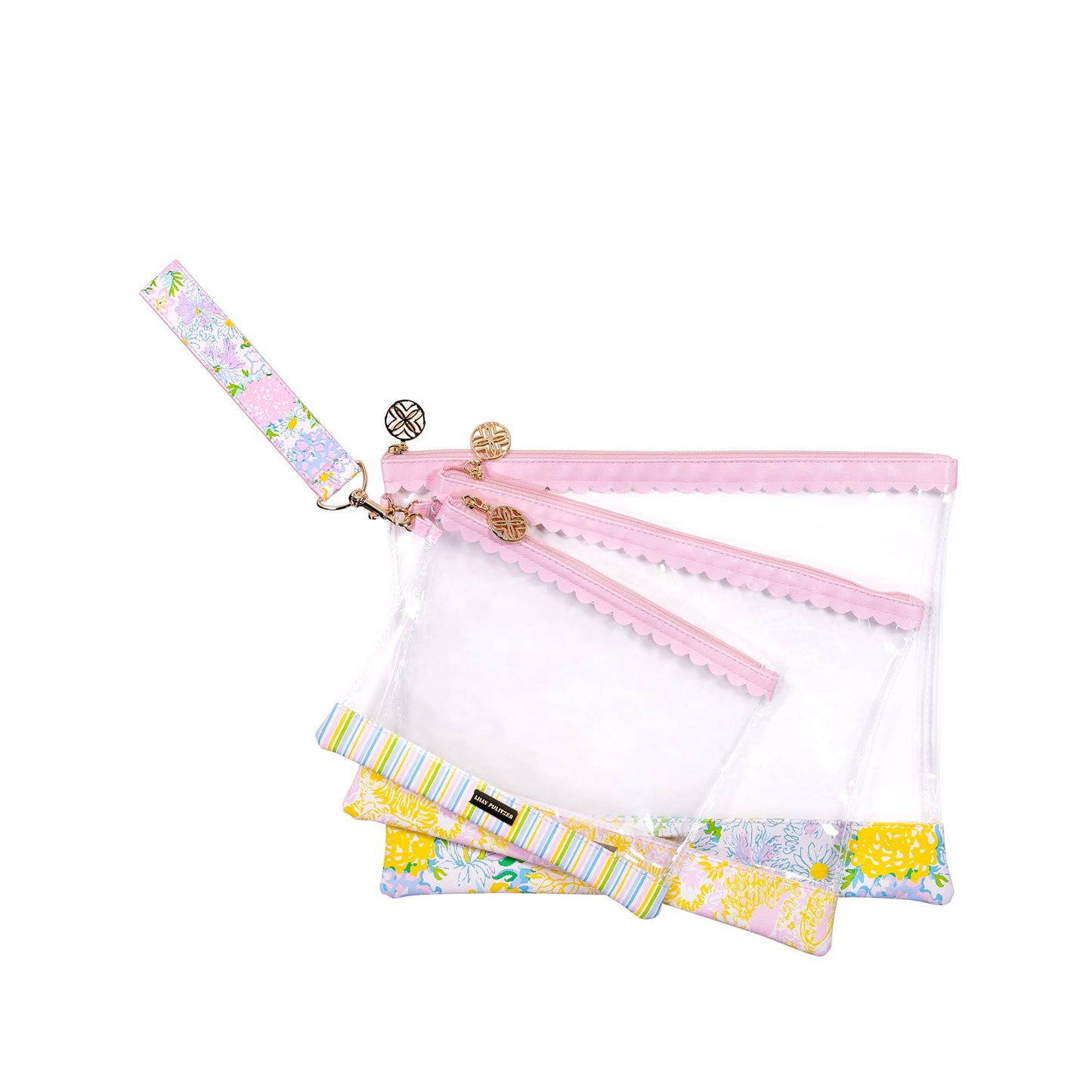 Lilly Pulitzer Trio Pouches in Garden Home
