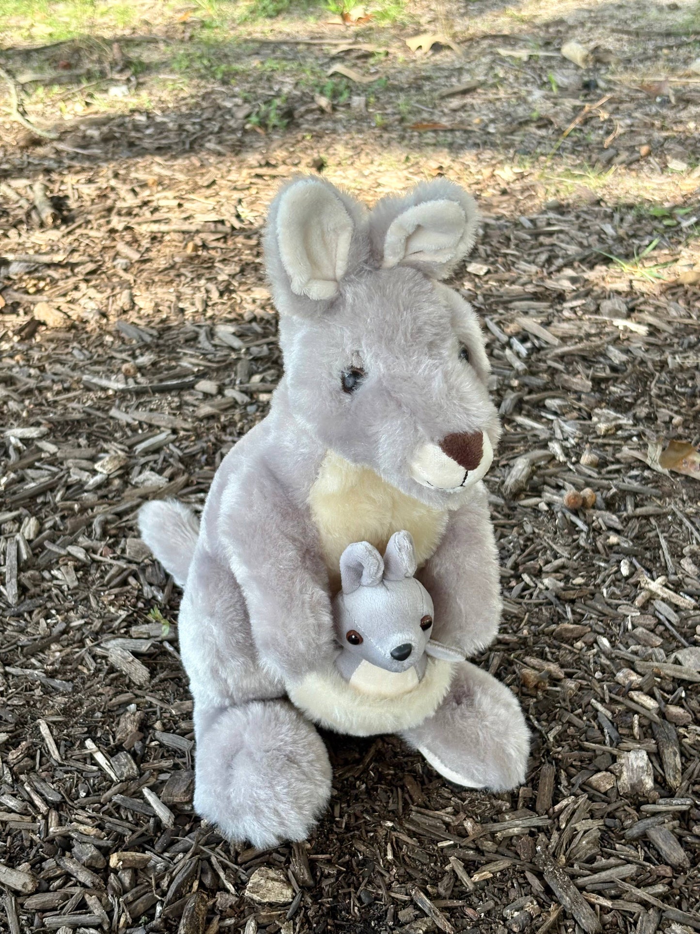Kangaroo Mom & Baby Plush