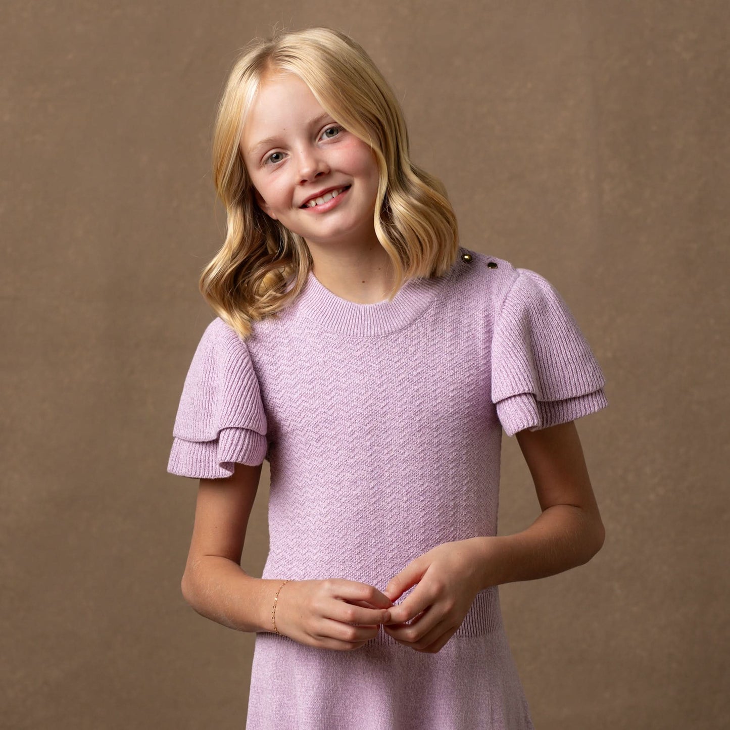 Organic Flutter Sleeve Dress