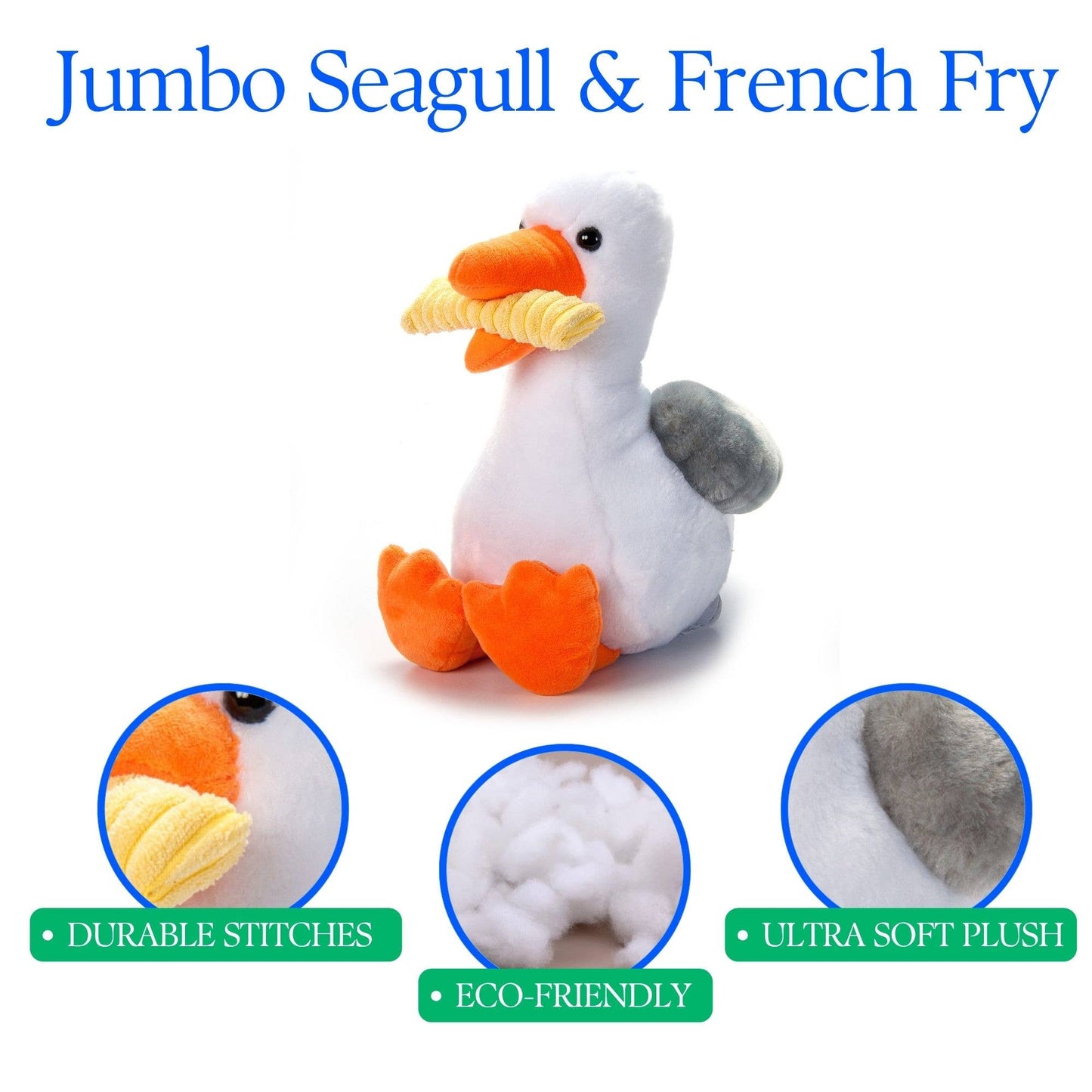 Seagull & French Fry 12" Plush