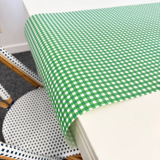 Paper Table Runner Green Check