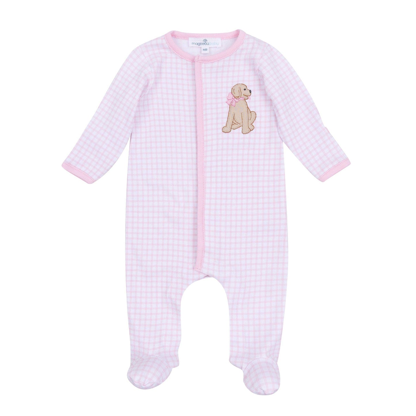 Puppy Playtime Footie in Pink